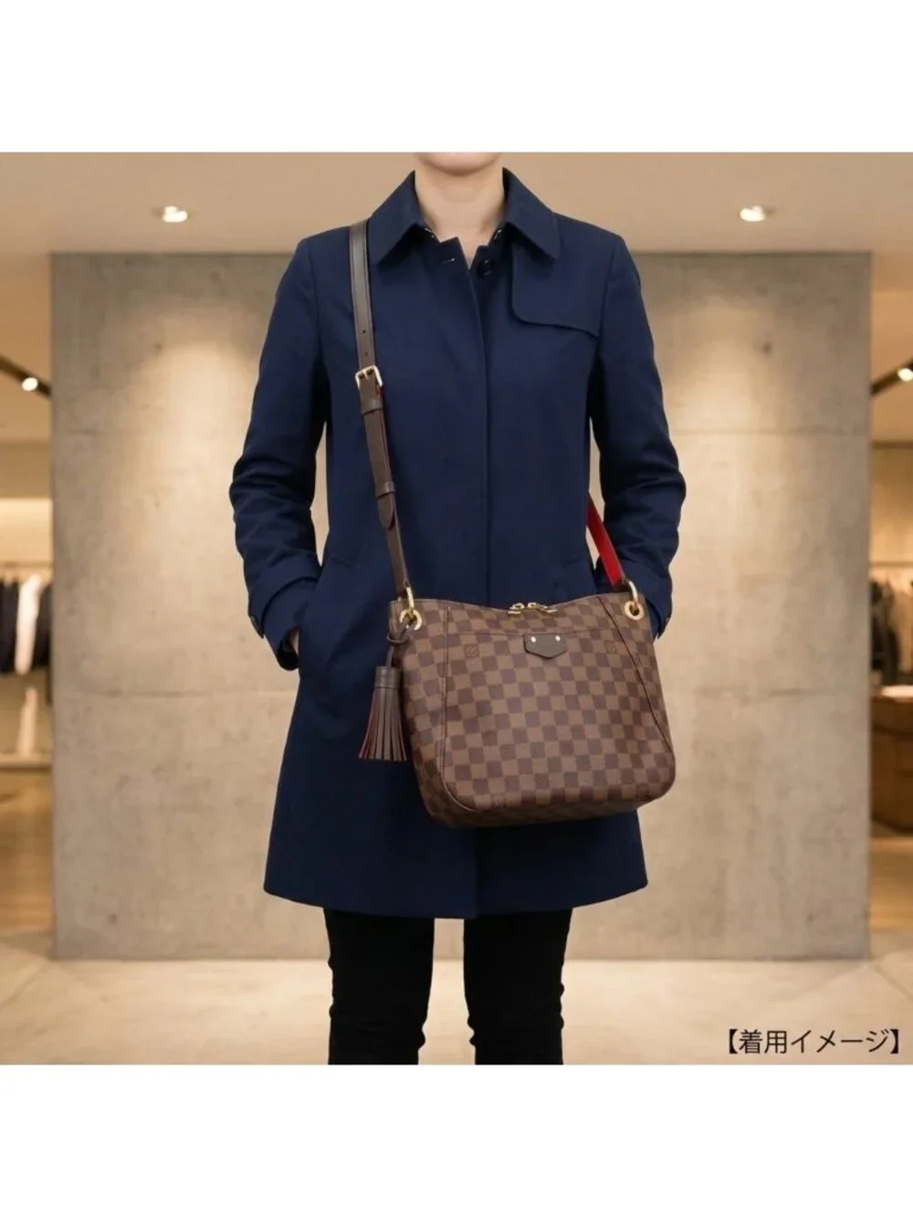 Louis Vuitton Southbank Damier Shoulder Bag Canvas Brown
